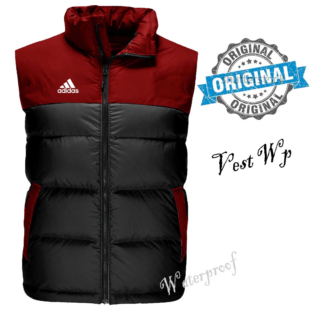 Rompi Motor Pria dan Wanita Logo Adidas Pelindung Dada Vest Anti Angin Slimfit Korea Style Distro Be