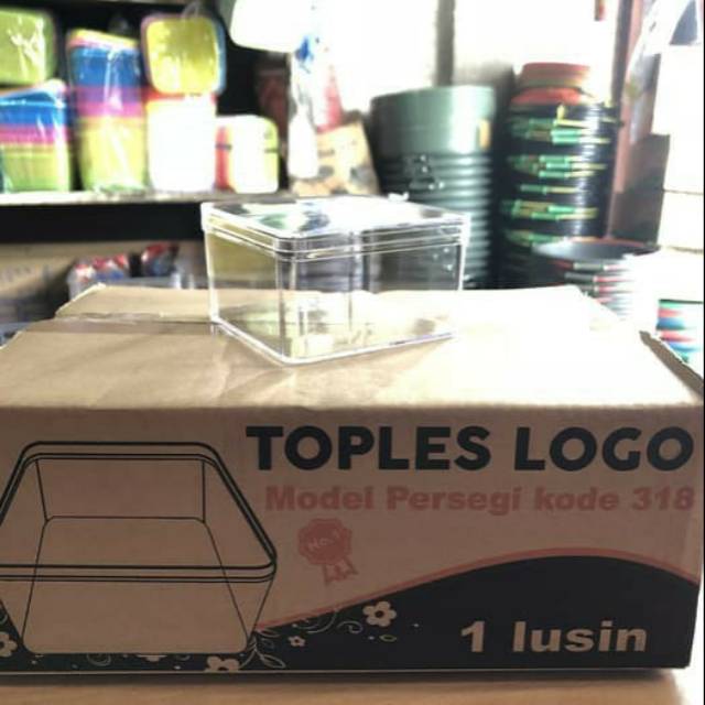 Dessert Box / Toples Nastar Kue Kering Persegi Plastik Mika