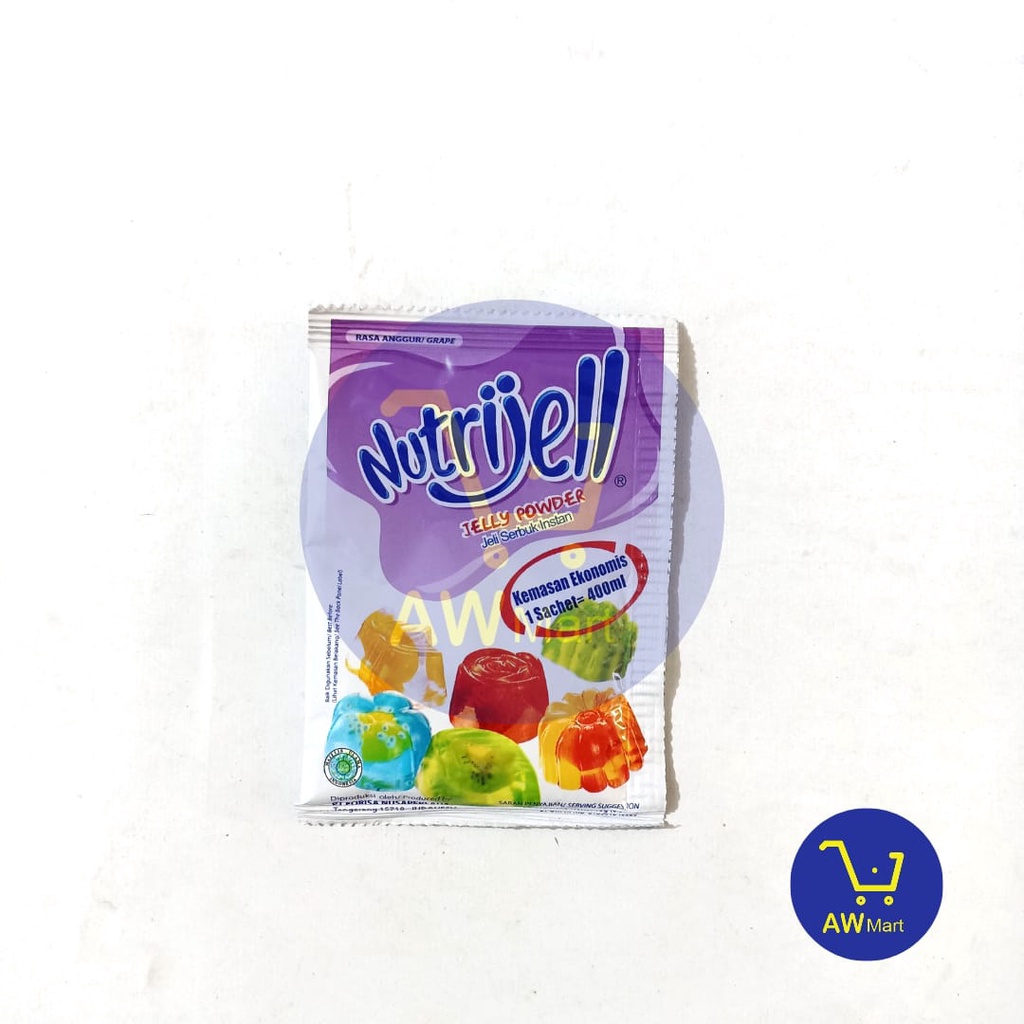 NUTRIJELL 10/15 GRAM - JELLY  SERBUK INSTANT - ALL VARIAN - BLUEBERRY, DLL