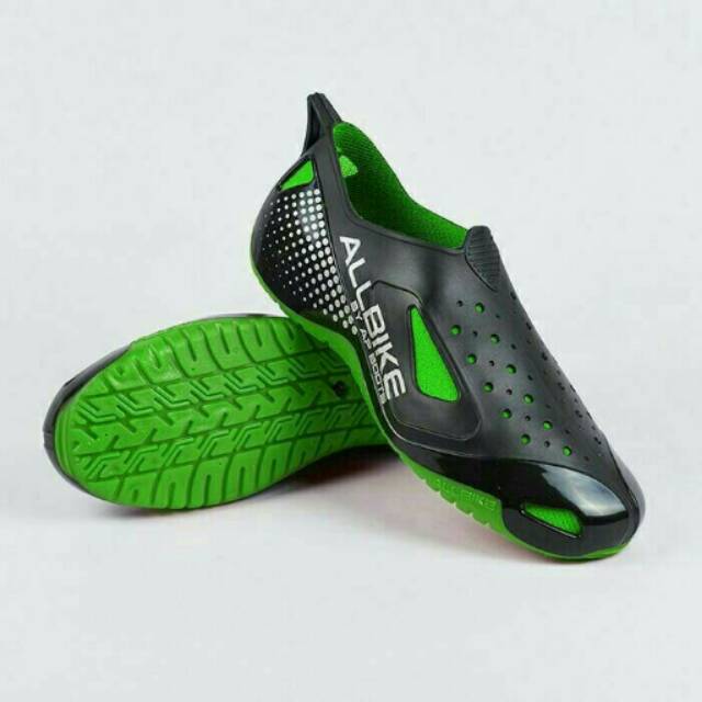 SEPATU HUJAN  SEPEDA MOTOR ALLBIKE HIJAU Green AP BOOTS ORIGINAL  bikers karet pvc