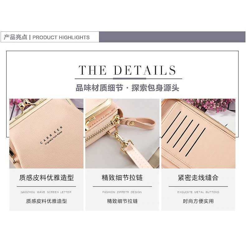 BATSIOE Tas Selempang Kulit Wanita Mini Crossbody Shoulder Bag ZL8598