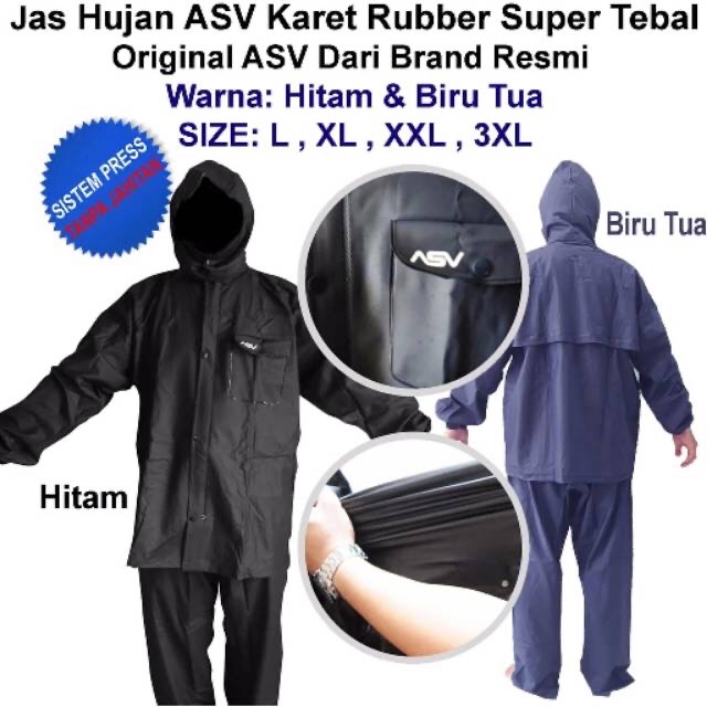 JAS HUJAN KARET (Rubber) STELAN DEWASA