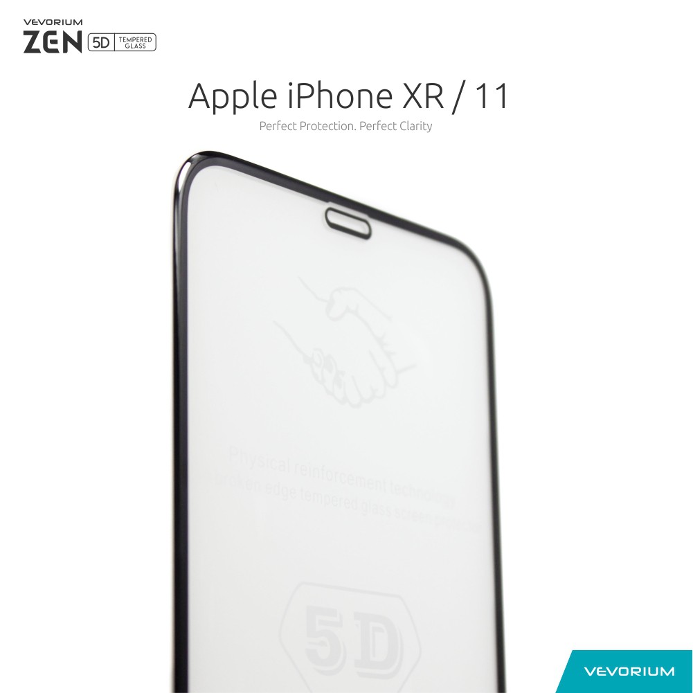 VEVORIUM ZEN 5D Cold Apple iPhone XR / iPhone 11 3D Curved Full Tempered Glass Anti Gores Kaca