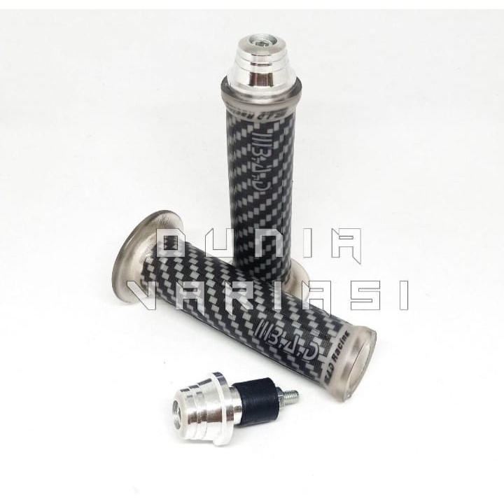 PAKET 2IN1 #HANDGRIP BAD KARBON+JALU/BANDUL STANG FULL CNC# UNIVERSAL SEMUA JENIS MOTOR