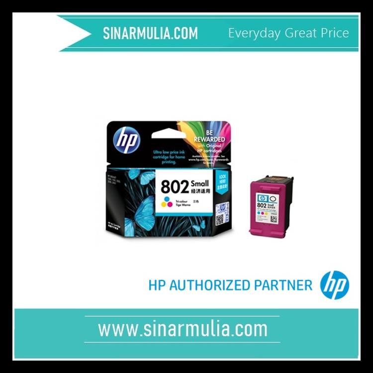

BAYAR DI TEMPAT (COD) TINTA HP 802 SMALL TRI-COLOR INK CARTRIDGE (CH562Z) KODE 229