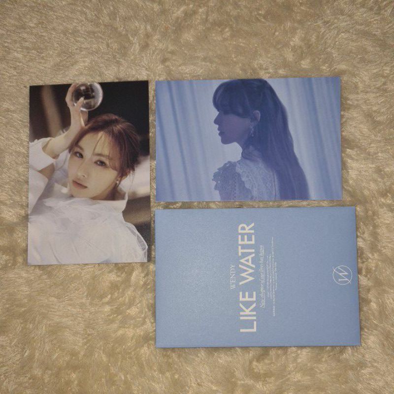[ READY STOCK ] SHARING WENDY SOLO LIKE WATER PHOTOSET PHOTOCARD  RED VELVET ALBUM