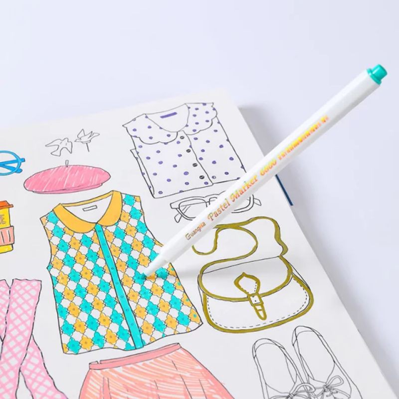 

guangna pastel marker 12 colors (gouache colors and quick drying)