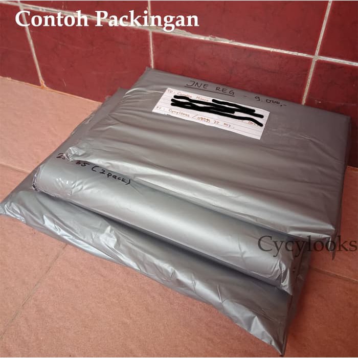 Kantong Plastik HD Bungkus Tebal Tanpa Plong Packing Online Shop 25x35 - SILVER