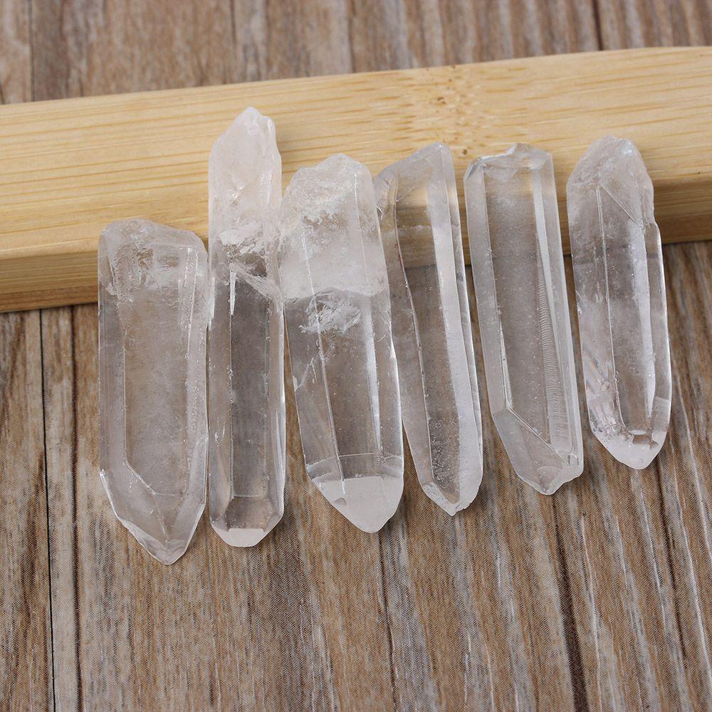 Batu Mentah Agustina 100g Mineral Dekorasi Home Decor Wand Healing Quartz Terminasi Bening