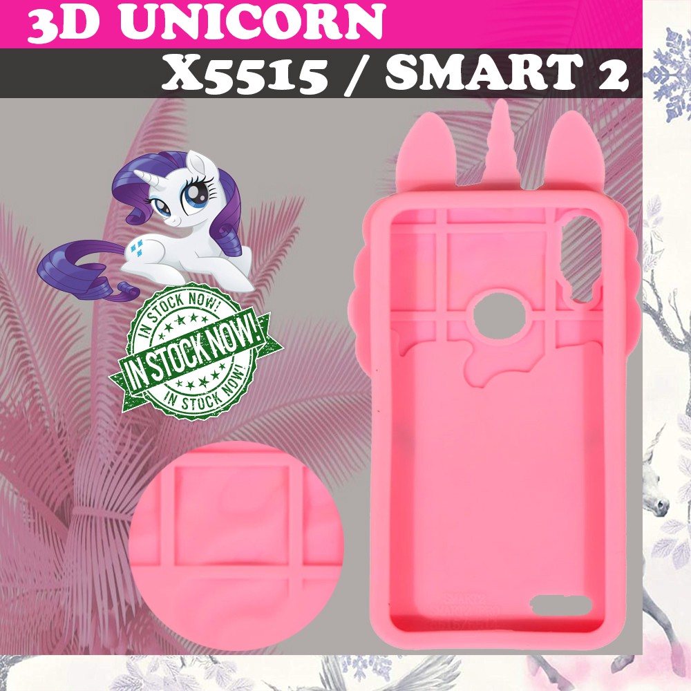 Silikon 3D Unicorn Infinix Smart 2 X5515 / Infinix Hot 6 X606 / Infinix Hot 6 Pro X608 / Oppo A37 / Oppo A3S / OPPO A5 / Realme C1 / Vivo Y51 / Xiaomi Redmi 4A / Xiaomi Redmi Note 7 Silikon Karakter 4D Infinix X5515 Soft Case Lucu Case