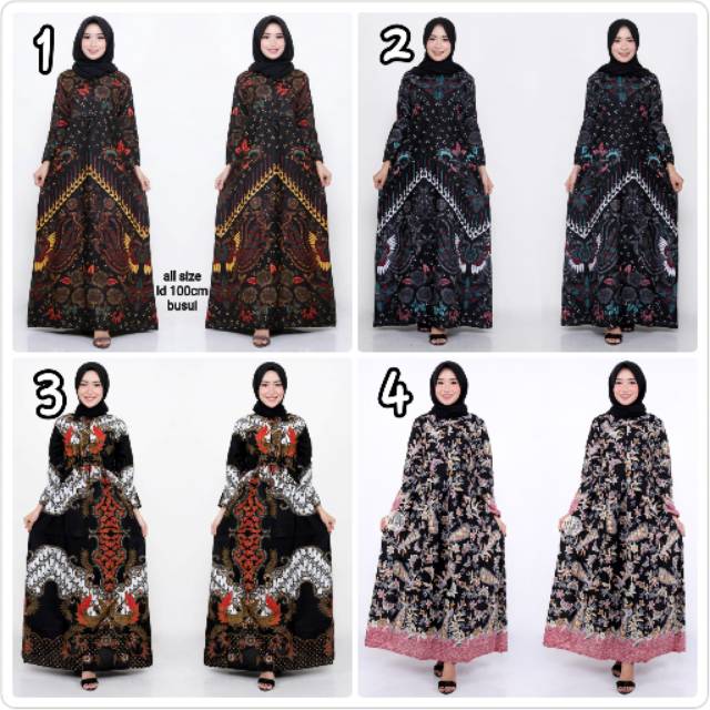 Gamis Batik Manggar, Padi,sekar,cantik,kubis,kipas,daun,kupu,nadine,gendis