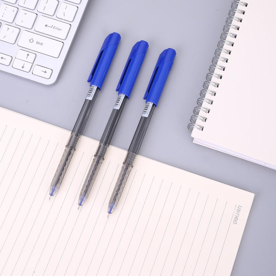 

77W Deli Pulpen 0.7mm Biru penulisan halus 1 BOX / 12 Pcs EQ Ready