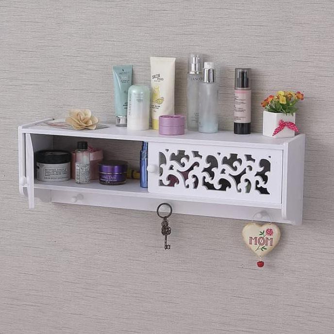 PROMO TERMURAH Rak Make Up Parfum Laci Dengan Pintu Gantungan Kunci YV103