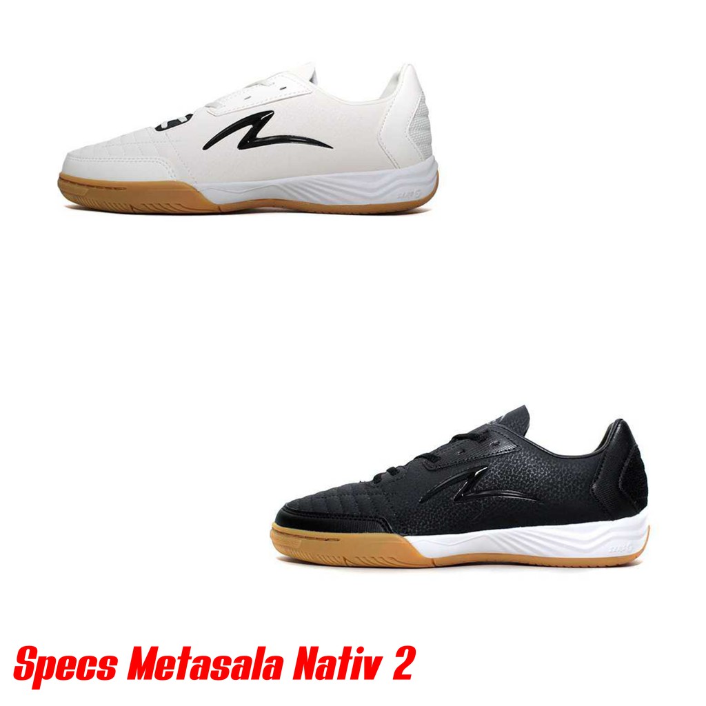 Sepatu Futsal Specs Metasala Nativ 2 Marsmallow Black Original Termurah