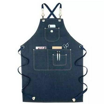 OKTABOOK Denim  Apron Jeans  Celemek Barista Bartender 