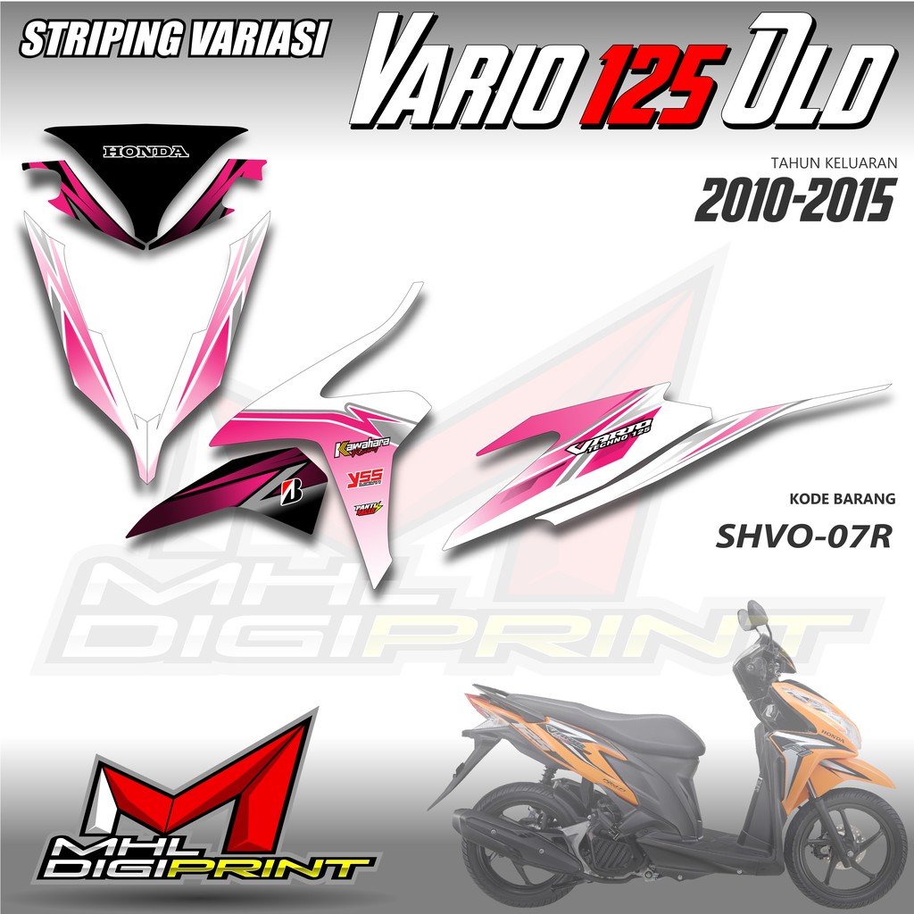 STIKER STRIPING VARIO 125 OLD - STIKER VARIO TECHNO 125 - SHVO 07