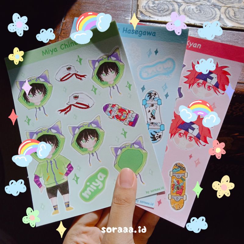

sticker sheet || sk8 theinfinity