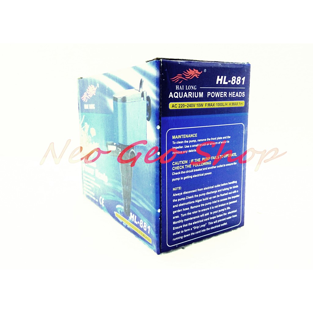 Pompa aquarium akuarium hai long hilong hi long 881 hl-881 murah