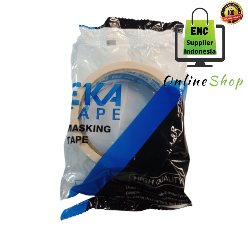 

eka tape 24 mm 1 pcs lakban kertas 1 inch masking tape ekatape per rol - enc.sup