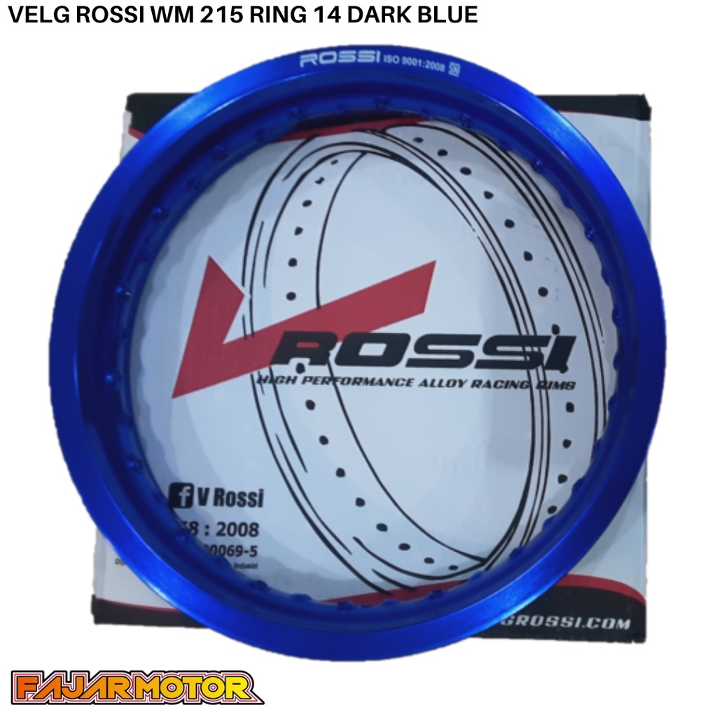 VELG ROSSI WM SHAPE KOTAK 215 250 RING 14 ALUMINIUM