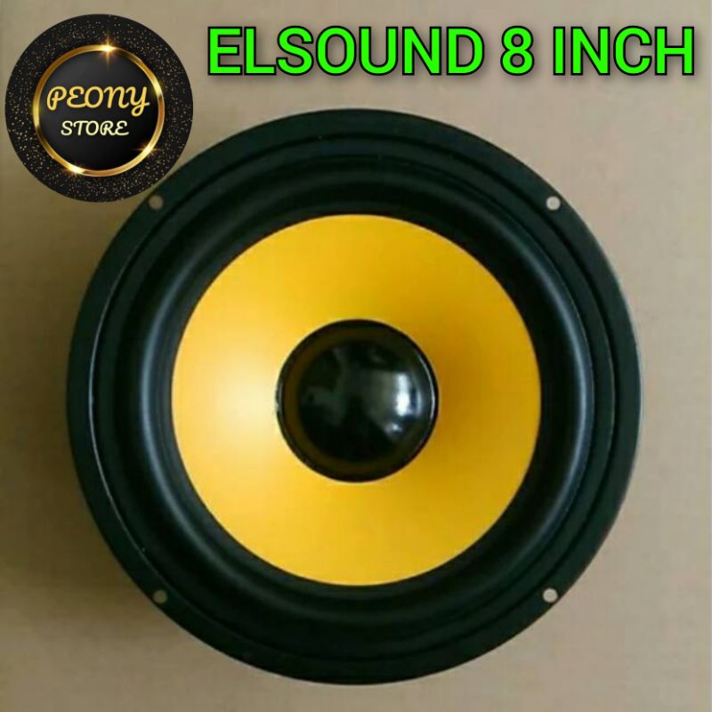 SPEAKER ELSOUND 8 INCH MAGNET BESAR  YELLOW 8INCH MB KUNING 150 WATT / ELSOUND 8INCH KUNING