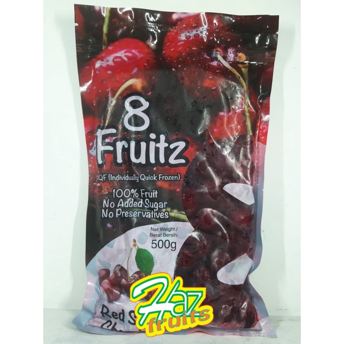 

8 Fruitz Red Sour Cherries / Buah Cerry Merah Beku 500 Gram