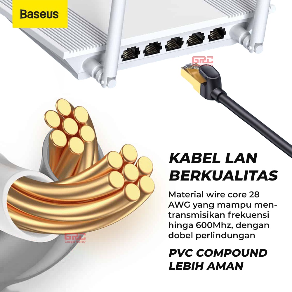 Kabel LAN RJ45 10 Gigabit Network Cable Baseus High Speed Seven Round