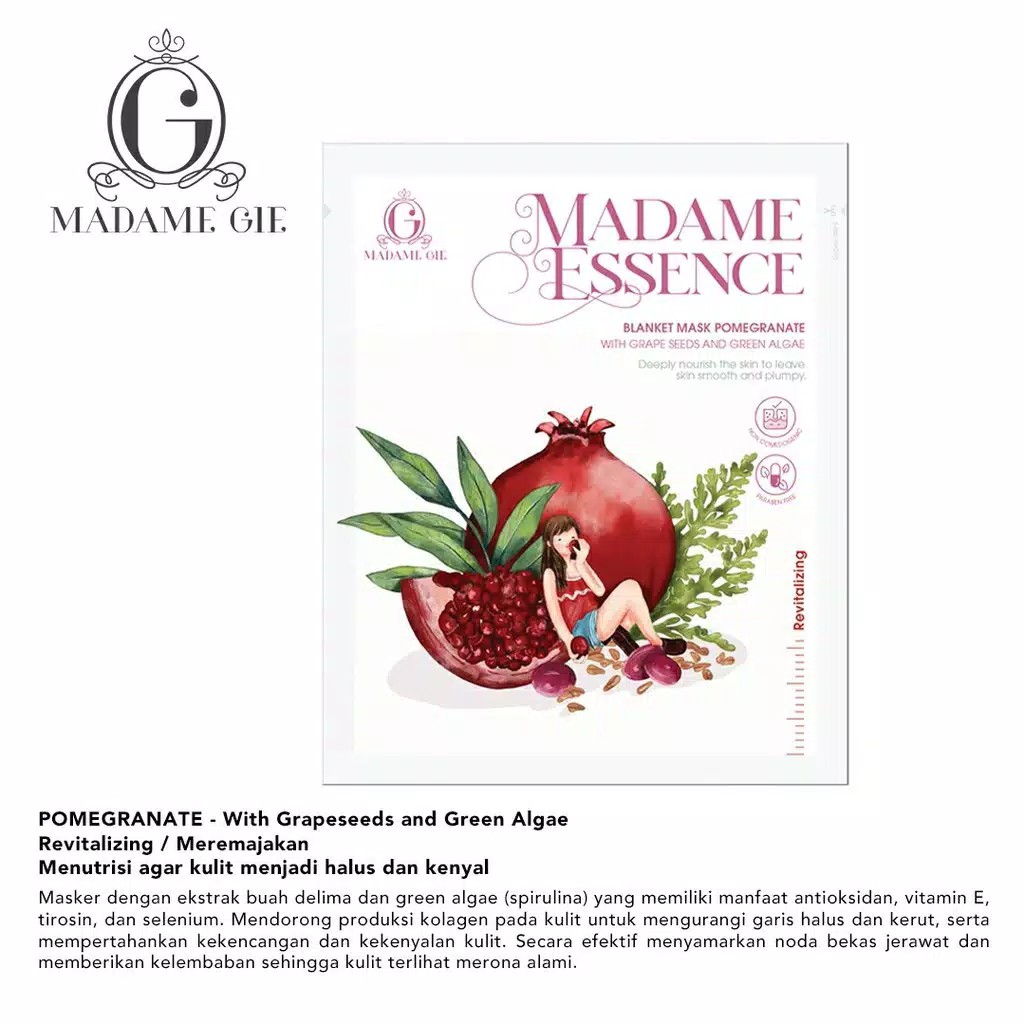 Madame Gie Madame Essence Blanket Mask - Skincare Masker