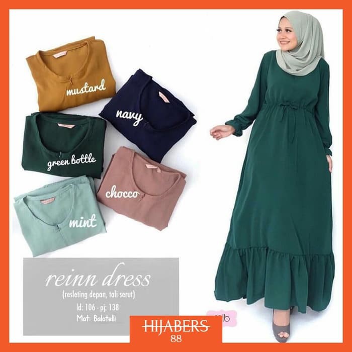 Baju Gamis Polos cantik