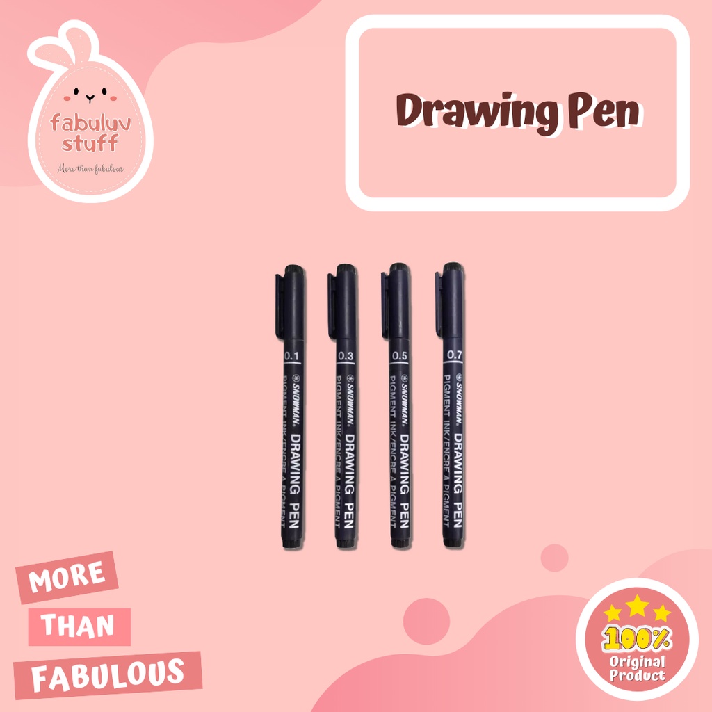 

ATK ~ Drawing Pen Snowman / Pulpen Menggambar Teknik