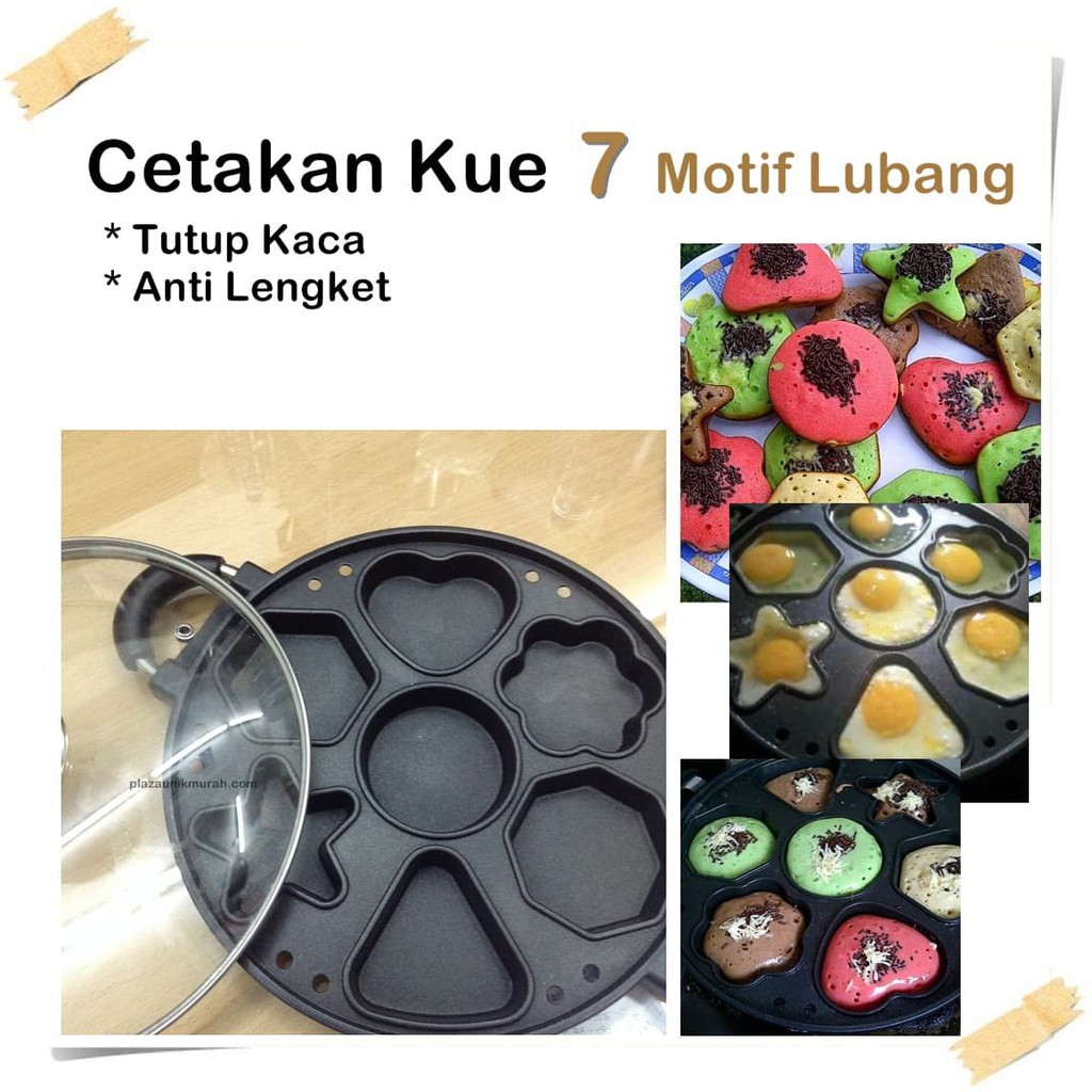 Cetakan Buat Kue 7 Lubang Motif Untuk Snack Cubit Maker