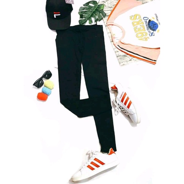 legging polos pajang spandek balon/licin