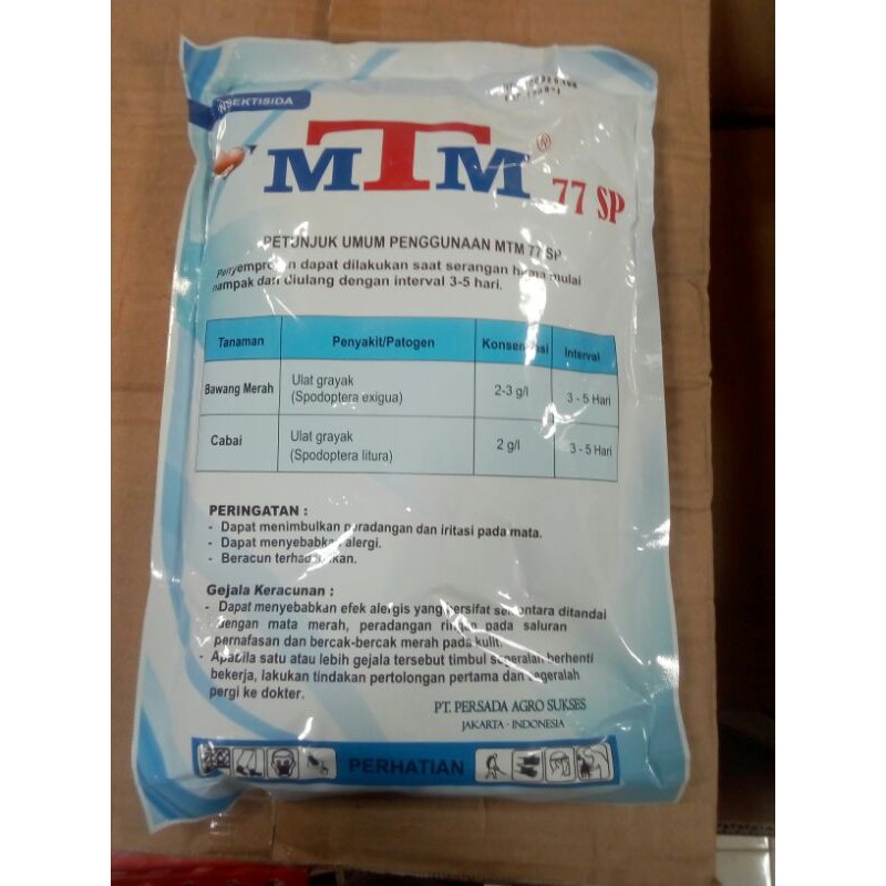 Insektisida MTM 77 SP Mengatasi Hama Ulat Tanaman Padi Bawang Jagung Dll