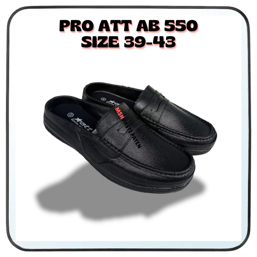 Sepatu sandal karet pria pro att ab550 size 39-43 pantofel pria