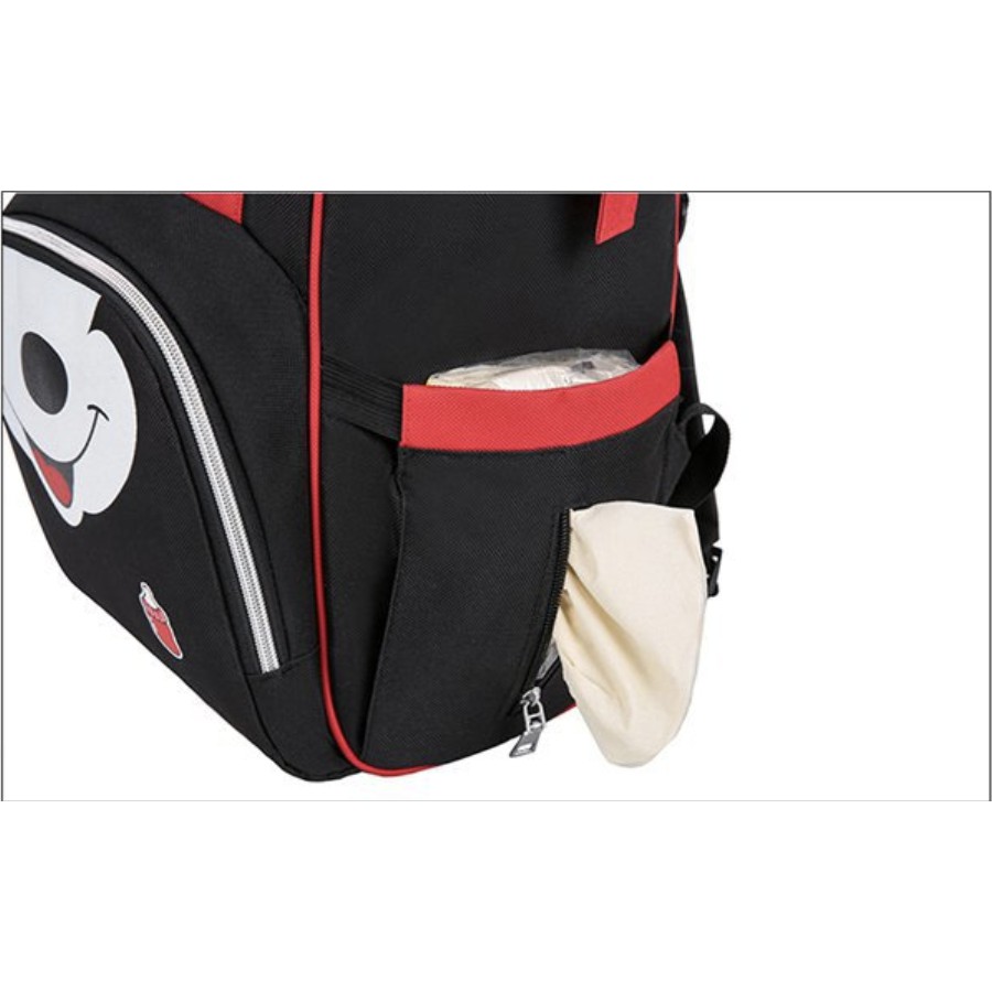 WYK53 Tas Bayi Ransel Wanita Ibu Bayi Baby Diaper Black Face Up Down Impor TKM