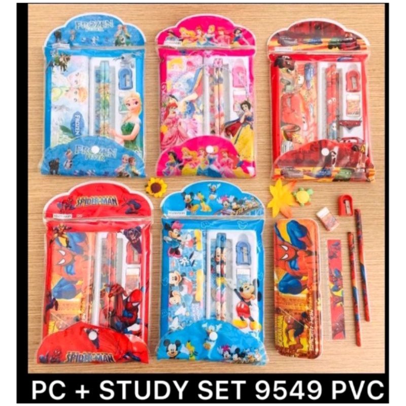 

Paket Alat Tulis 6in1 Karakter Stationery Set Study Set Alat Tulis Sekolah - 9549