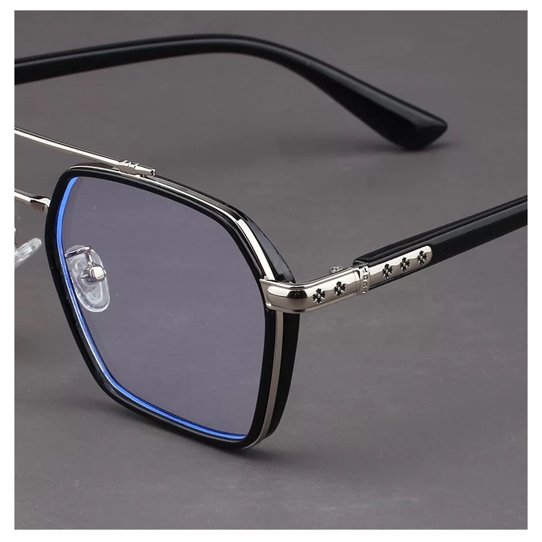 Kacamata Anti Rasiasi Tony Starkk Iron Mann Spiderman Frame Kotak Bisa Photocromic Minus | Anti Radiasi MINUS/cylinder K0039