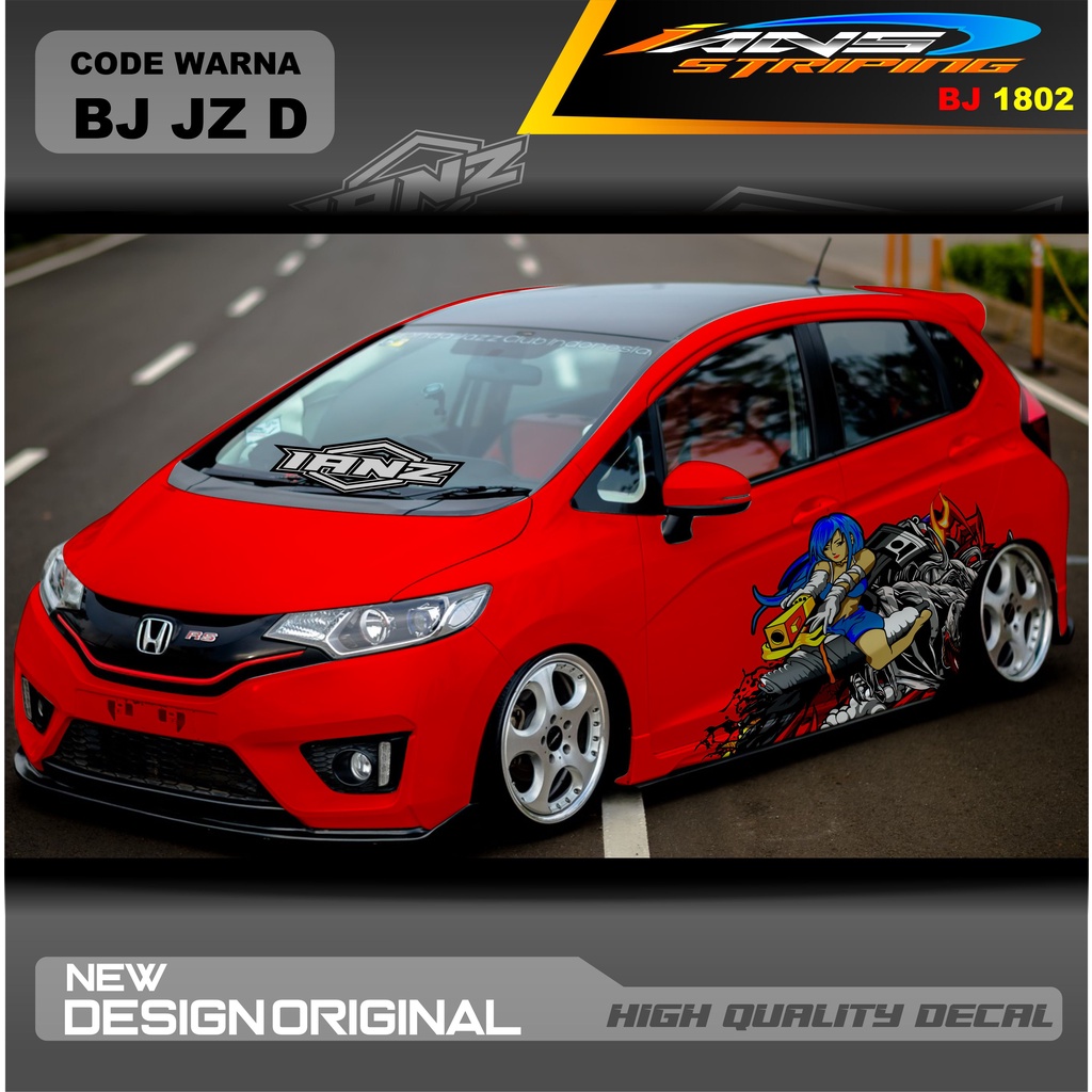 STIKER MOBIL HONDA JAZZ MOBIL AGYA AYLA AVANZA DLL / STIKER VARIASI MOBIL / DECAL STIKER MOBIL