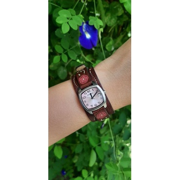 FOSSIL Sakura Pink Leather Watch/ Jam Tangan Original