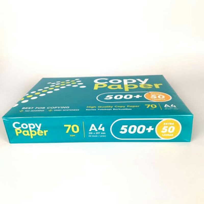 

KERTAS COPY PAPER A4 70 GRAM 500+50 Lembar