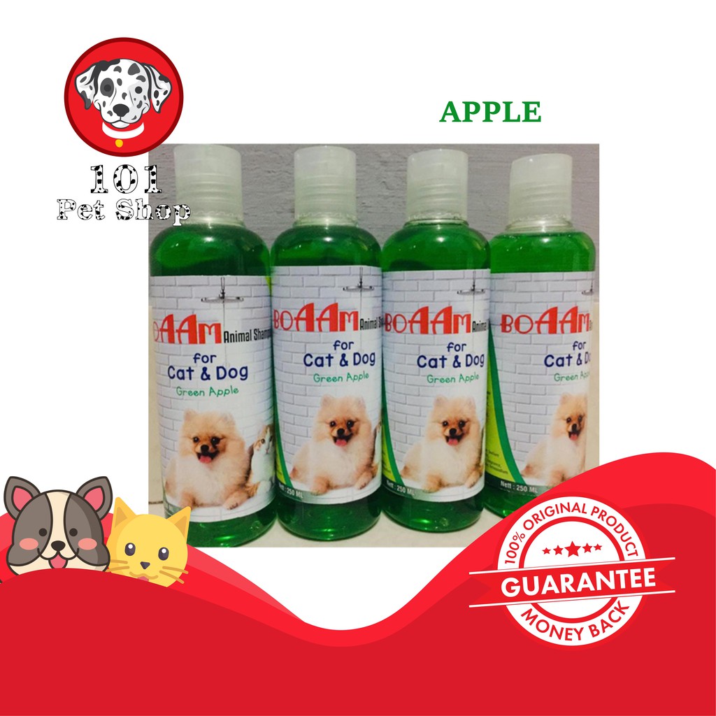 BOAAM SHAMPOO KUCING &amp; ANJING GREEN APPLE 250ML