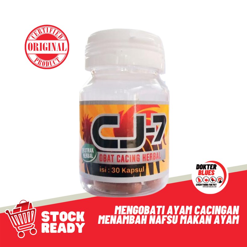 CJ7 Obat Cacing Ayam 30 Kapsul