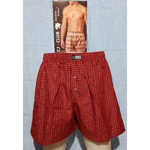 Celana Dalam BOXER PRIA KOTAK KOTAK KELAS PREMIUM Brand CJ - CLUB