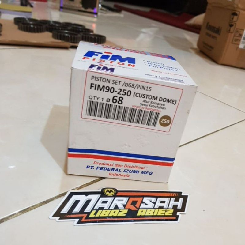 Piston Fim90 diameter 65.5 66 66.5 67 67.5 68 pin 15 piston fim tiger fim custom dome marqsah racing-68