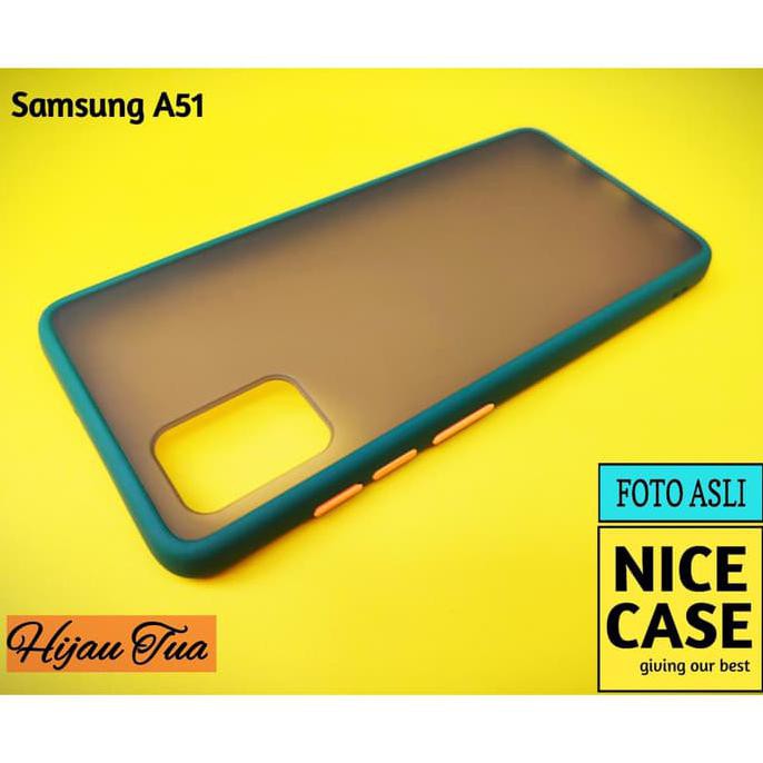 CASE SAMSUNG A51 2020 HARDCASE SEMI TRANSLUCENT MATTE AERO