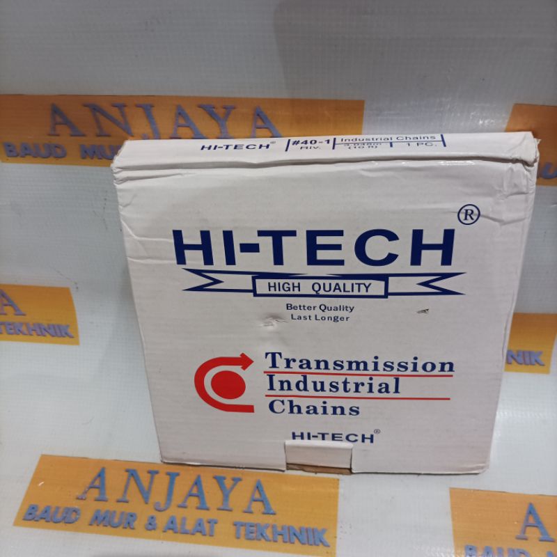 HITECH #40-1 RIV Rantai / Roller Chain 3.048m - Transmission Industrial Chain