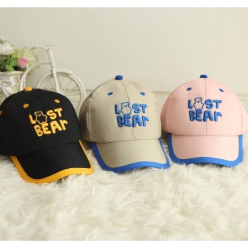 TAFBABY Topi Anak LAST BEAR Bordir Base Ball Fashion Baby Hat Balita