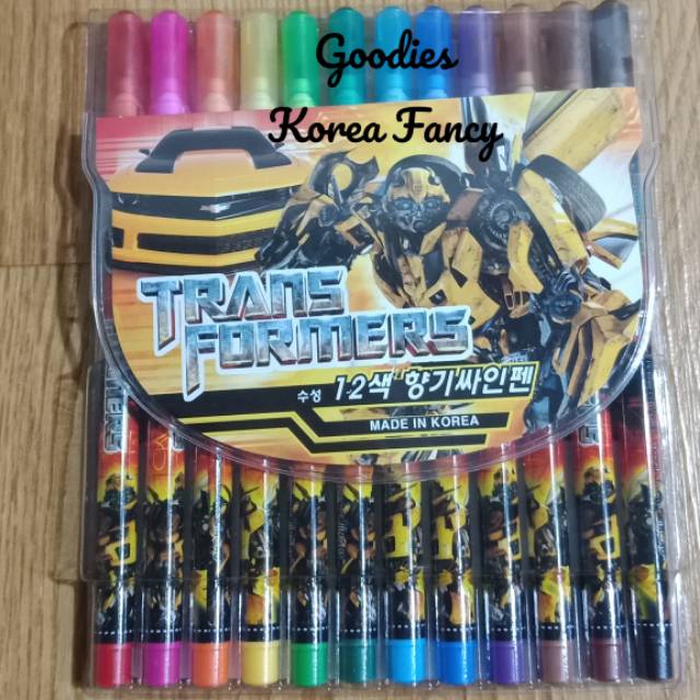

Spidol 12 Color Transformer Ori Korea Ready Stock