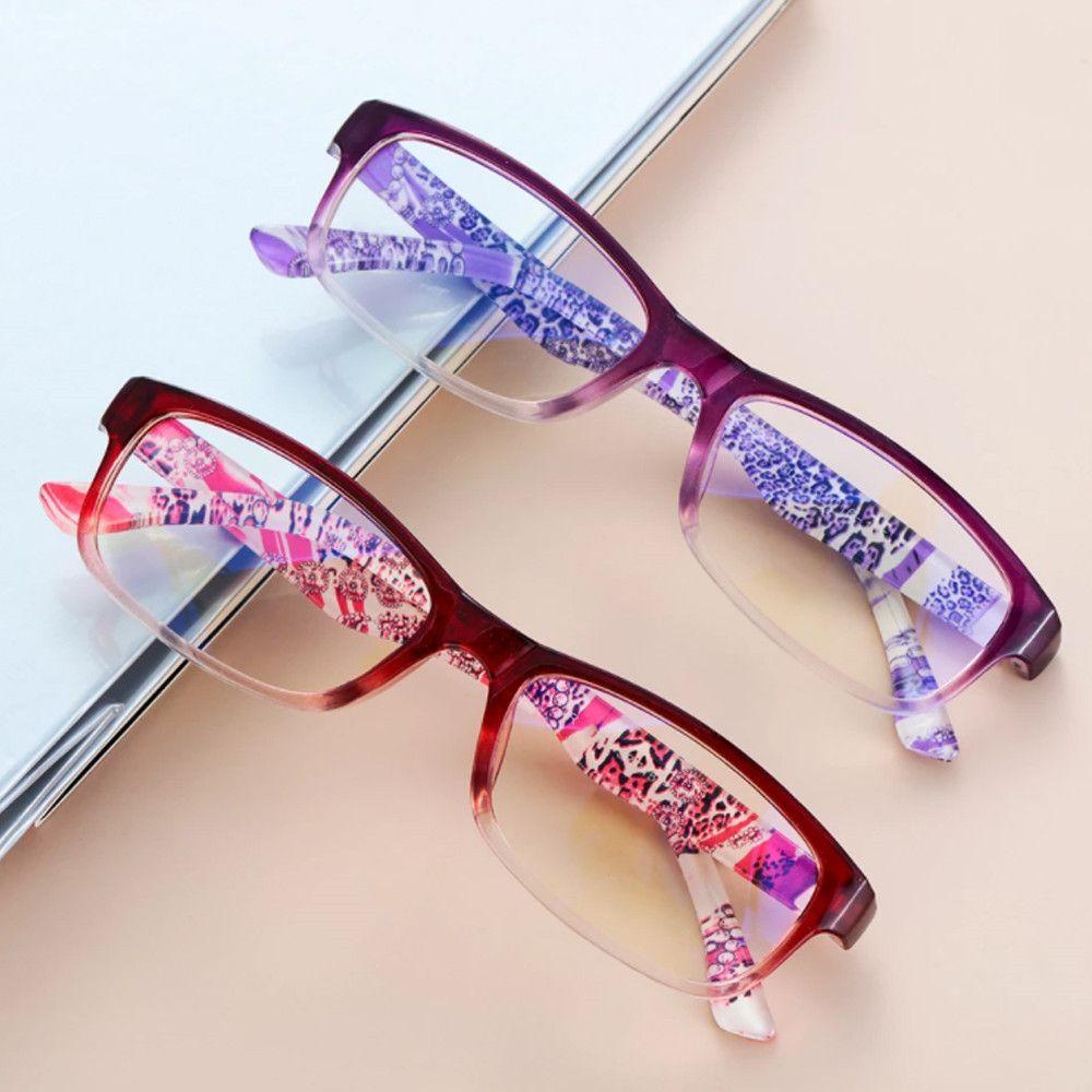 Populer Kacamata Baca Wanita Portable Elegan Vintage Ultra Ringan Frame