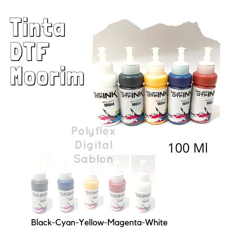 Tinta DTF Moorim white 100 ml Kualitas Premium Termurah